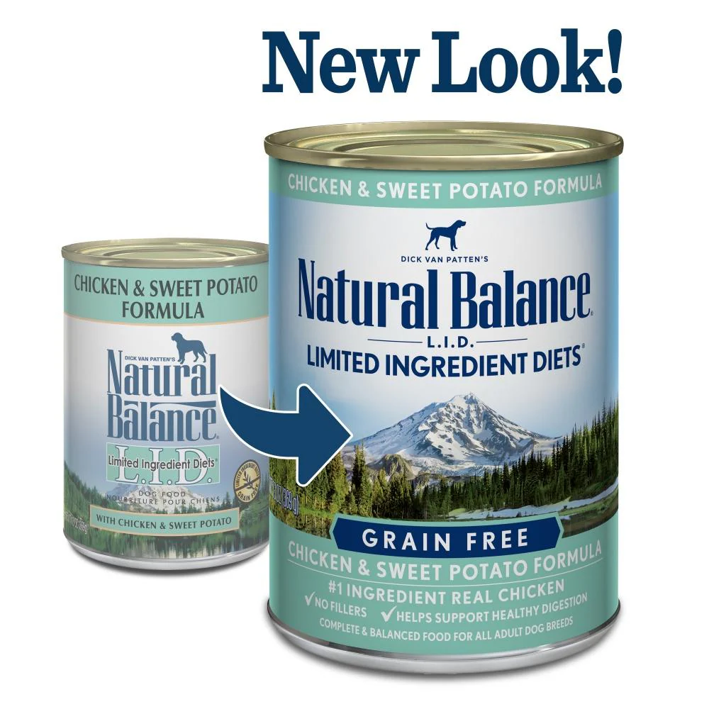 Natural Balance L.I.D. Limited Ingredient Diets Chicken and Sweet Potato Formula Canned Dog Food - Image 2