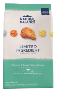 Natural Balance L.I.D. Limited Ingredient Diets Grain Free Chicken & Sweet Potato Formula