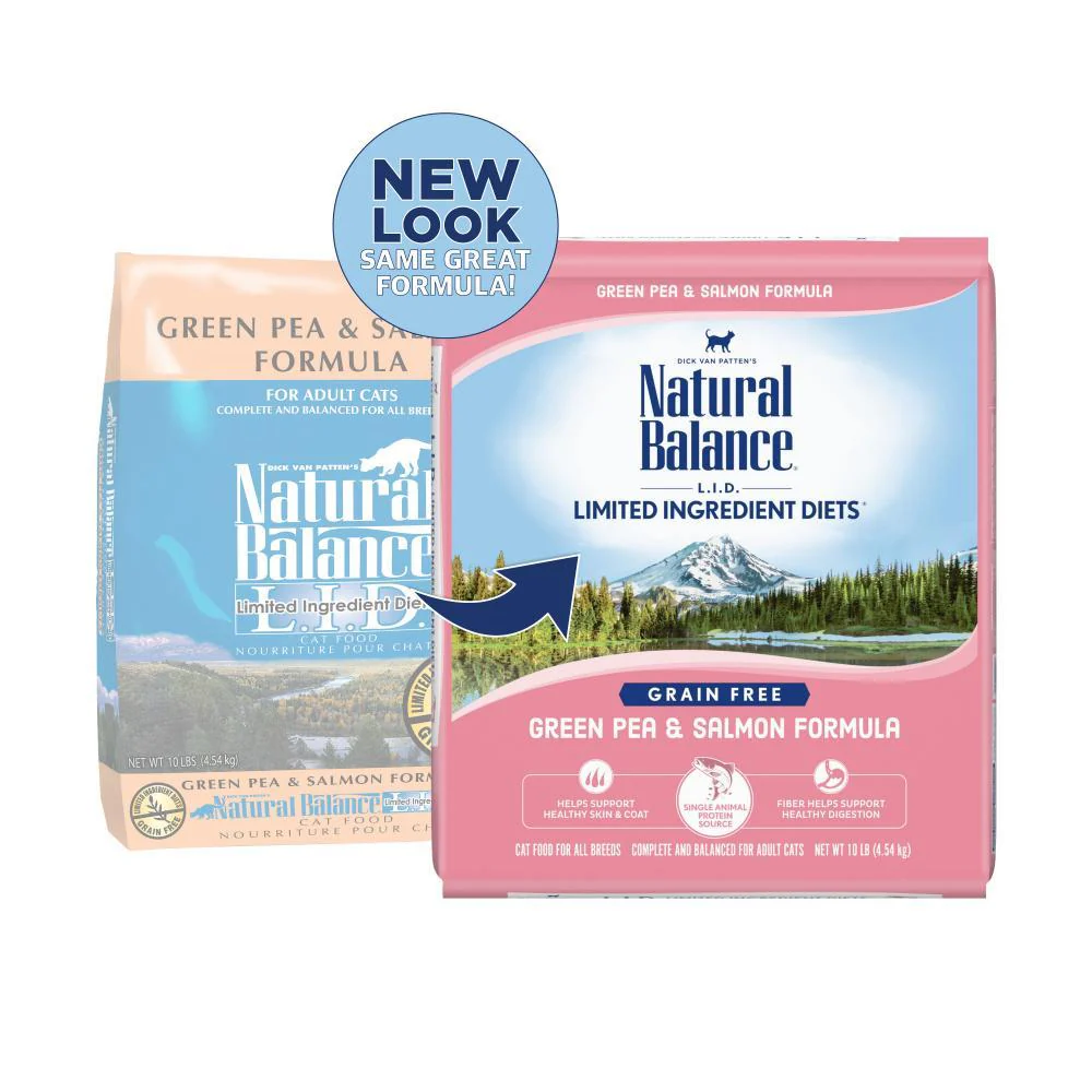 Natural Balance L.I.D. Limited Ingredient Diets Green Pea & Salmon Dry Cat Food - Image 5