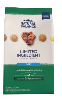 Natural Balance L.I.D. Limited Ingredient Diets Lamb & Brown Rice Puppy Formula Dry Dog Food