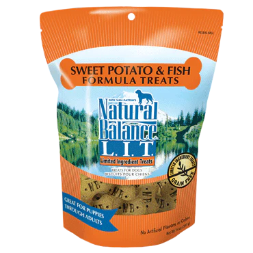 Natural Balance L.I.T. Limited Ingredient Sweet Potato and Fish Formula Treats for Dogs