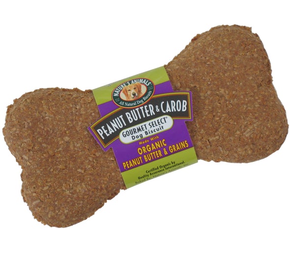 Nature's Animals Biscut 4" Peanut Butter & Carob