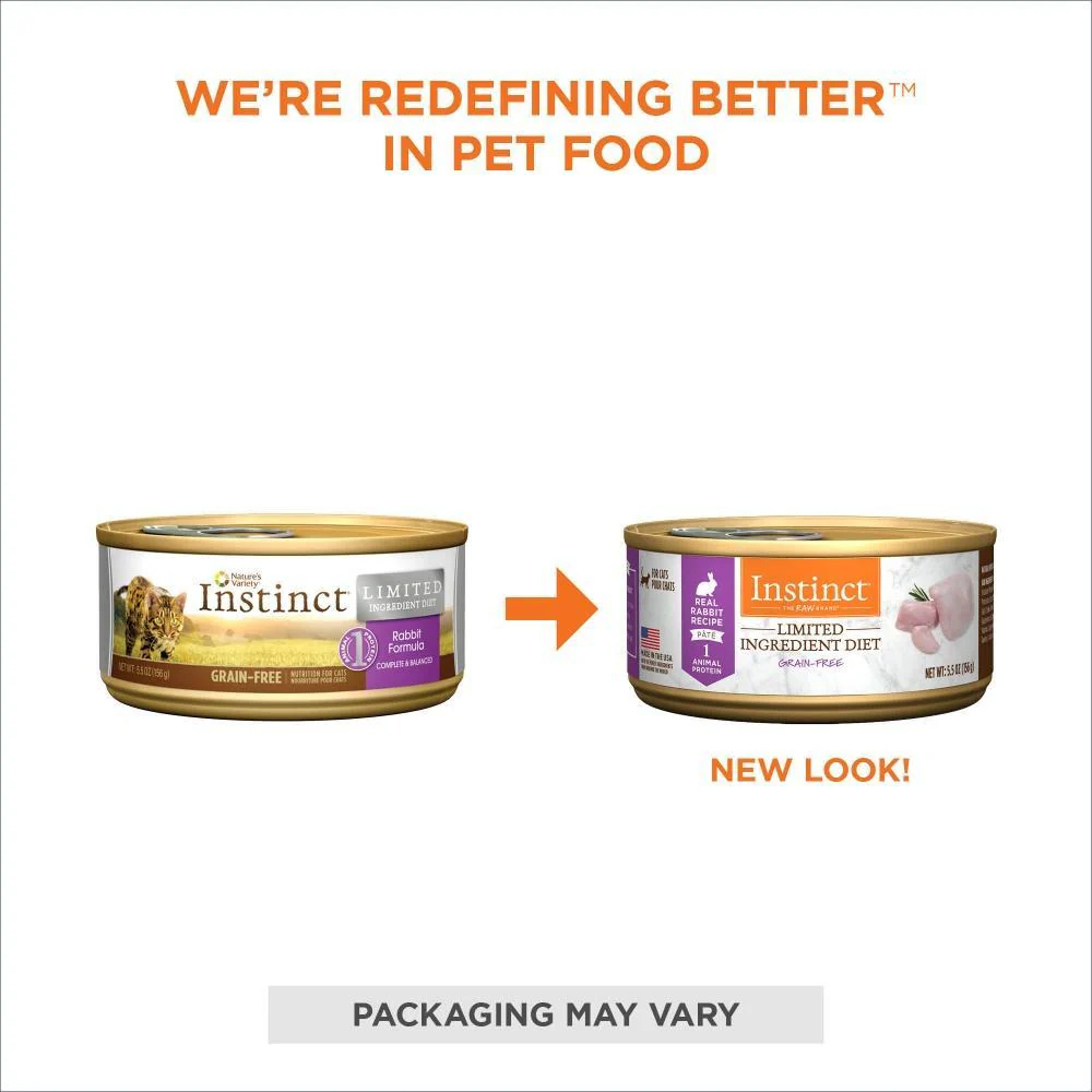 Nature's Variety Instinct Grain Free LID Rabbit Canned Cat Food - Image 3