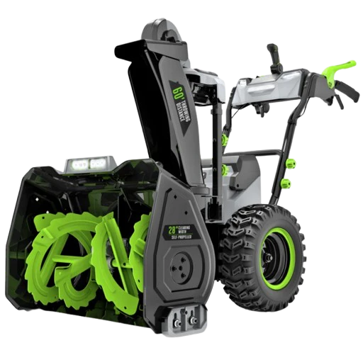 EGO 28" Self-Propelled 2-Stage Snow Blower with Peak Power & Steel Auger (2* 12Ah Batteries, Dual Port Charger)