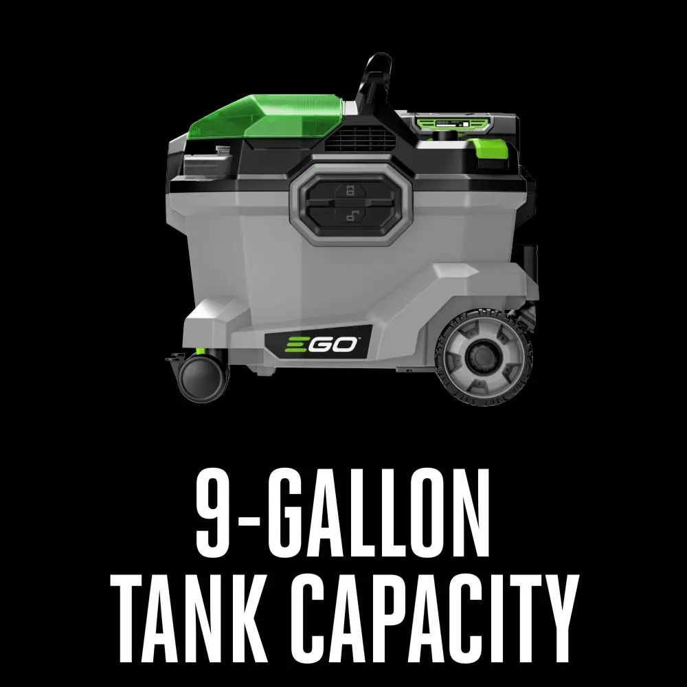 EGO POWER+ 9 Gallon Wet/Dry Vacuum Kit (5.0Ah Battery & 320w Charger) - Image 8