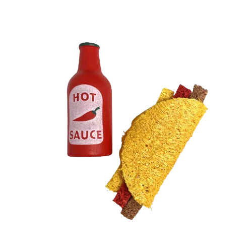 Spicy Taco Loofah Small Animal Chew Toy