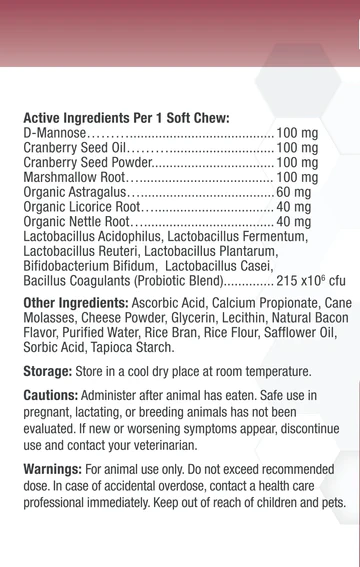 Nootie Progility Urinary Support with D-Mannose Soft Chew Supplements for Dogs, 90CT - Image 3