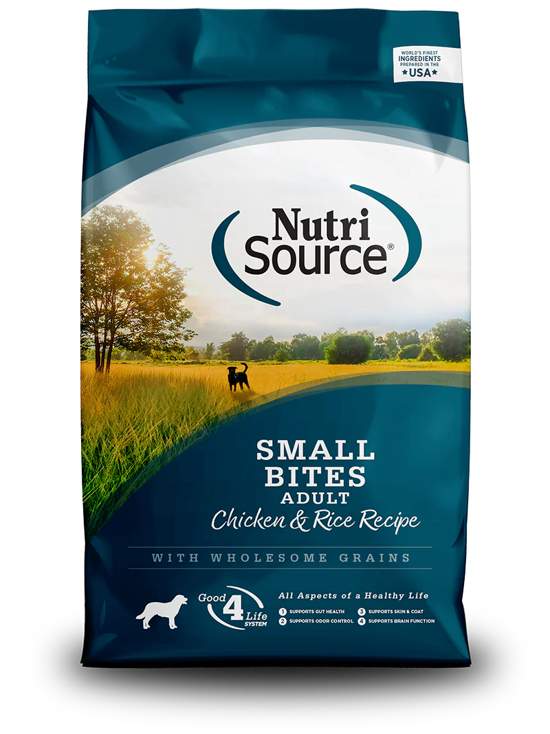 NutriSource Adult Small Bites Chicken & Rice Dry Dog Food