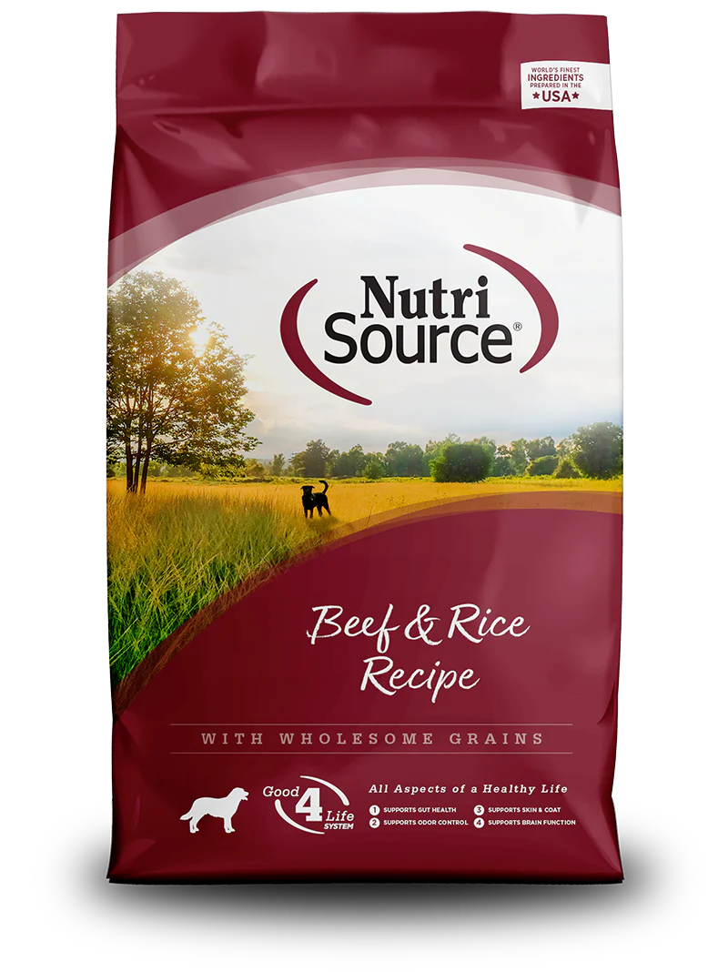 NutriSource Beef & Rice Recipe Healthy Dry Dog Food