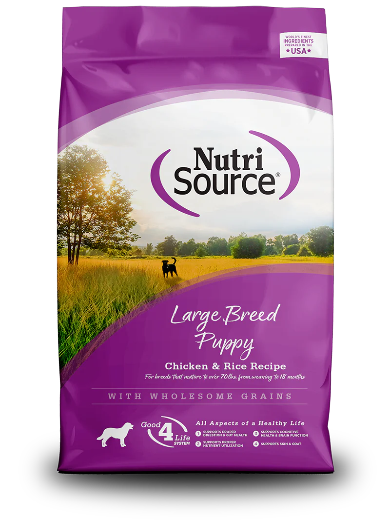 NutriSource Large Breed Puppy Recipe Healthy Puppy Food for Large Breeds Dry Dog Food
