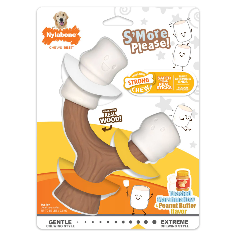 Nylabone Strong Chew Marshmallow Stick Dog Toy, Large/Giant - Image 2