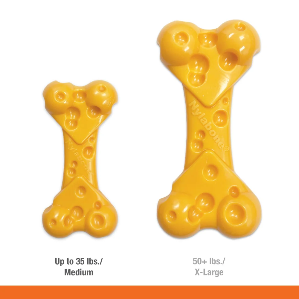 Nylabone Power Chew Cheese Dog Toy, Medium - Image 3