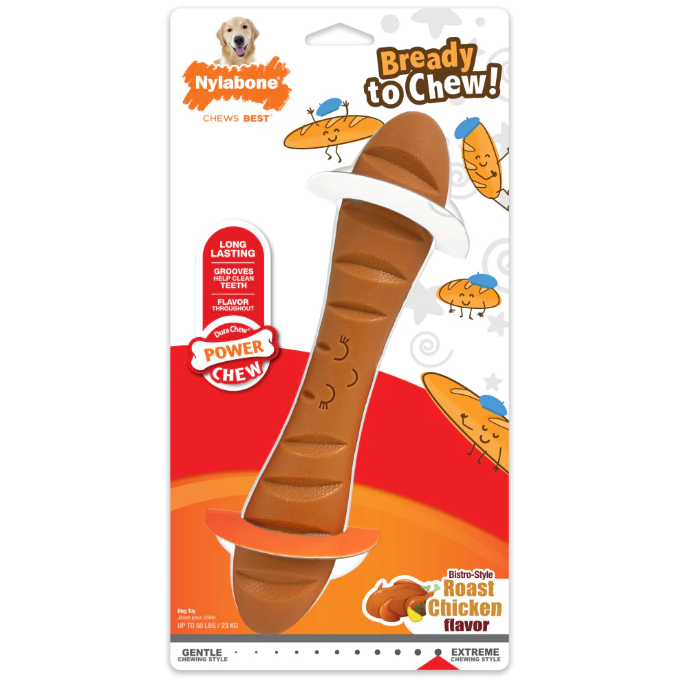 Nylabone Power Chew Baguette Dog Toy, Large/Giant - Image 2
