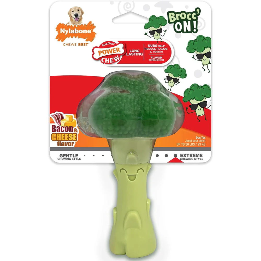 Nylabone Power Chew Broccoli Dog Toy, Large/Giant - Image 2