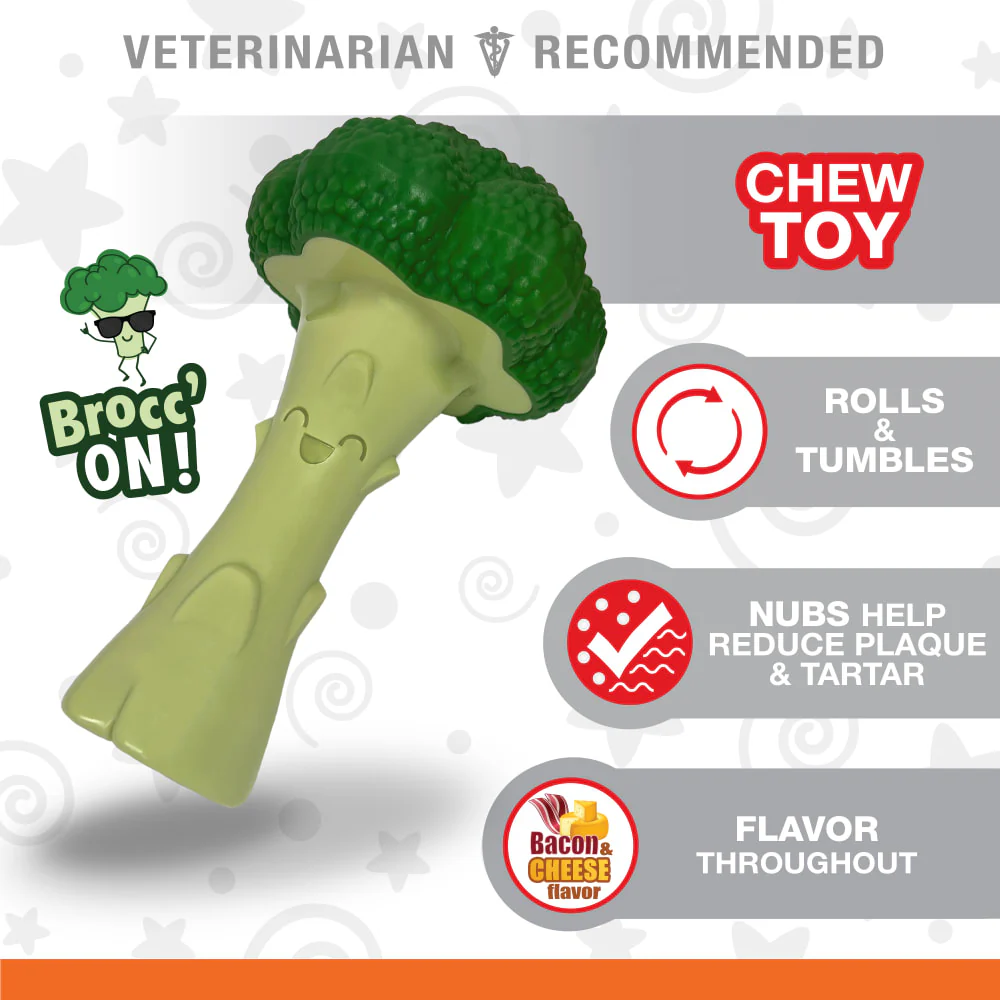 Nylabone Power Chew Broccoli Dog Toy, Large/Giant - Image 3