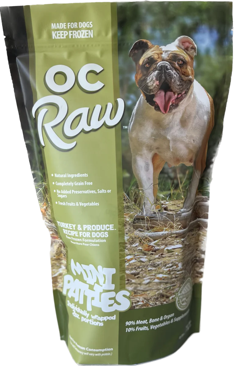 OC Raw Turkey & Produce Patties Frozen Dog Food - Image 2