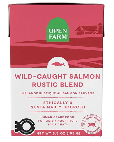 Open Farm Wild-Caught Salmon Rustic Blend Wet Cat Food, 5.5oz