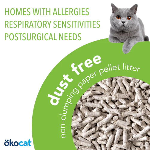 ökocat® Dust Free Non-Clumping Paper Pellet Cat Litter - Image 2