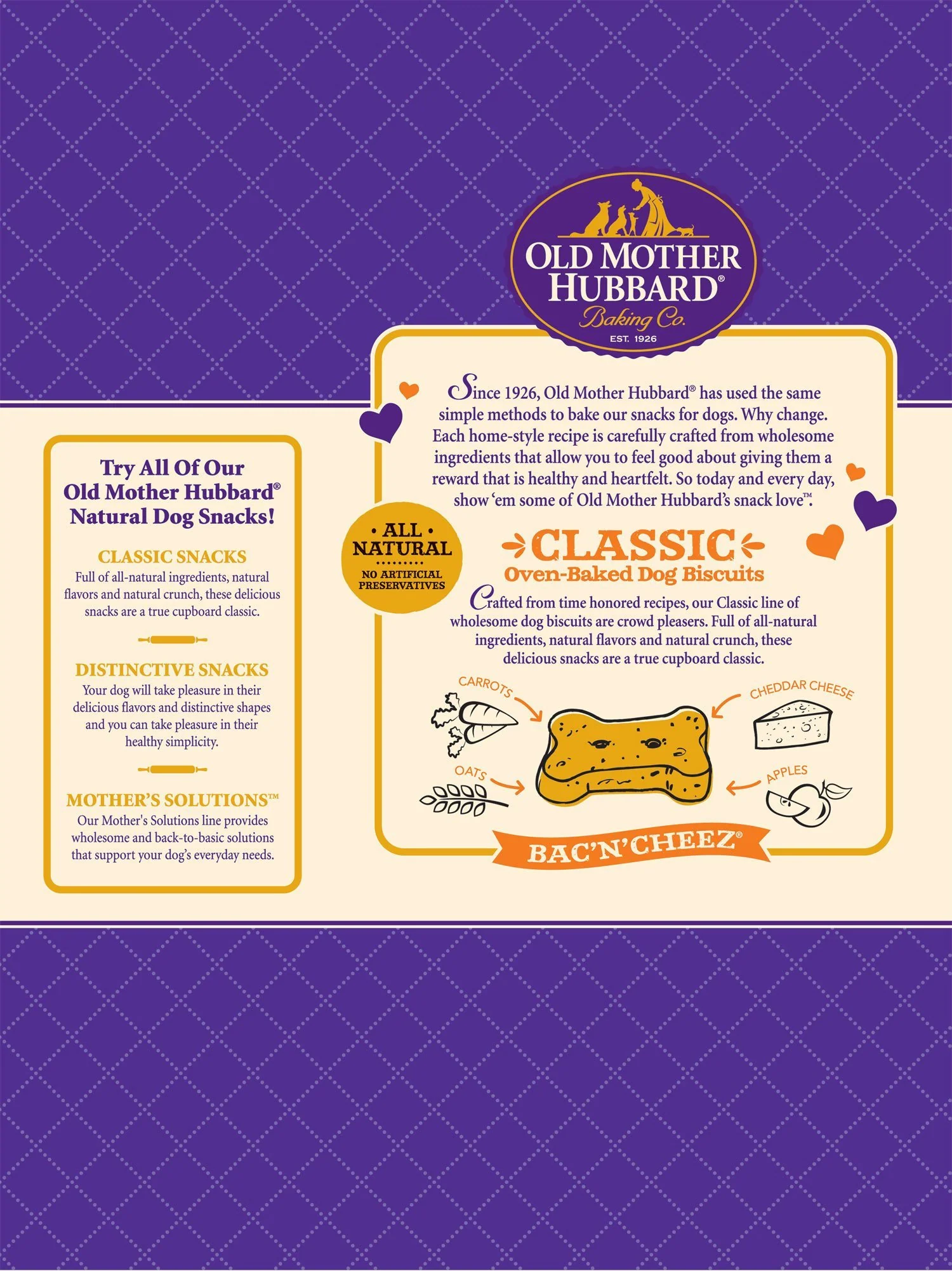 Old Mother Hubbard Crunchy Classic Natural BacNCheez Biscuits Dog Treats - Image 3