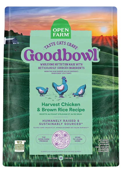 Open Farm Goodbowl™ Harvest Chicken & Brown Rice Recipe Dry Cat Food