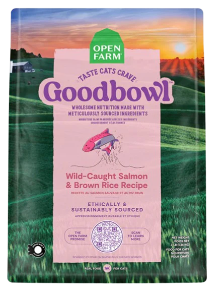 Open Farm Goodbowl™ Wild-Caught Salmon & Brown Rice Recipe Dry Cat Food