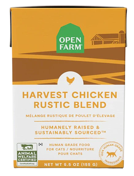 Open Farm Harvest Chicken Rustic Blend Wet Cat Food, 5.5oz