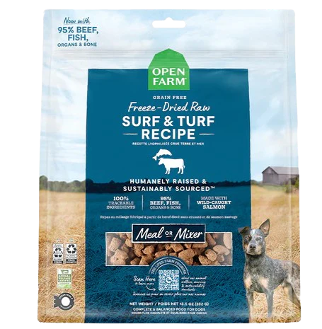 Open Farm Surf & Turf Freeze Dried Raw Dog Food