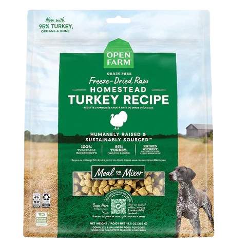 Open Farm Homestead Turkey Freeze Dried Raw Dog Food