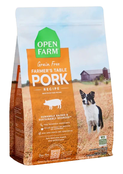 Open Farm Farmer's Table Pork Grain-Free Dog Kibble, 22lbs