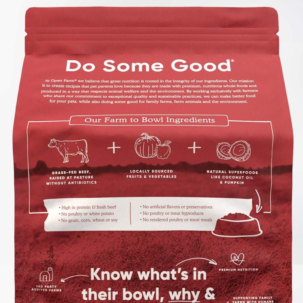 Open Farm Grass-Fed Beef Grain Free Dry Dog Food - Image 4