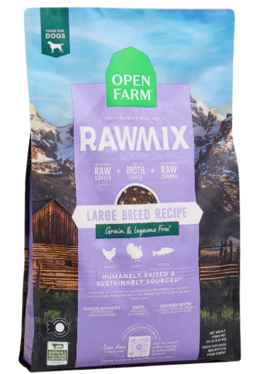 Open Farm RawMix Large Breed Grain-Free Dog Kibble, 20lbs
