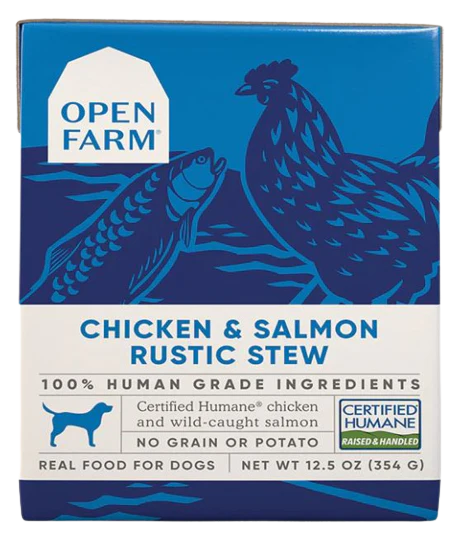 Open Farm Chicken & Salmon Rustic Stew Wet Dog Food, 12.5oz
