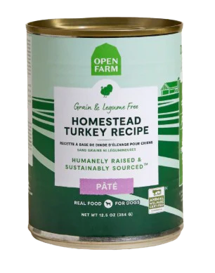 Open Farm Homestead Turkey Pâté Canned Dog Food, 12.5oz