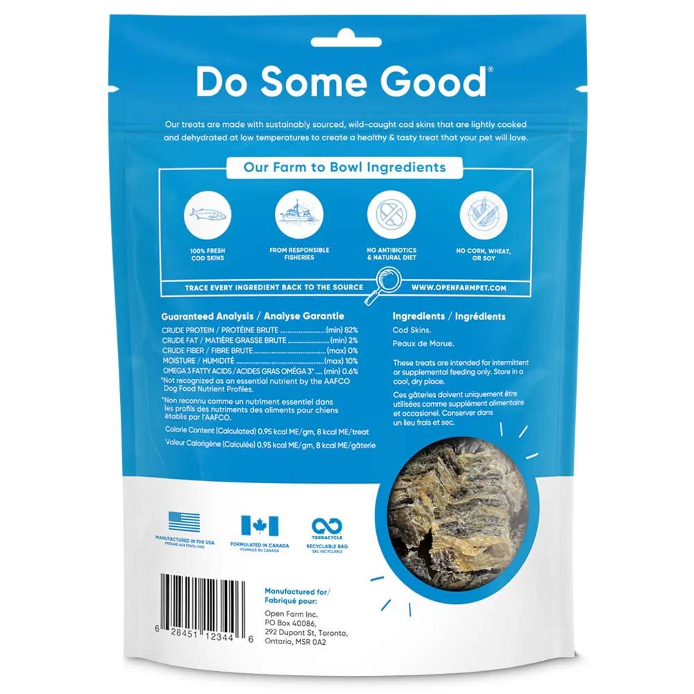 Open Farm Dehydrated Cod Skins Treat - Image 2
