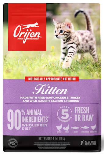 Orijen Kitten Formula Grain Free Dry Cat Food, 4lbs