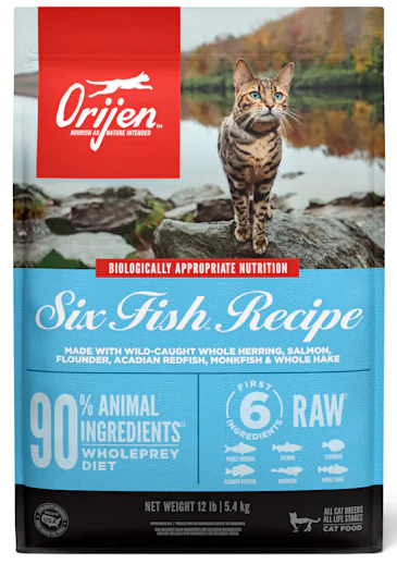 ORIJEN Grain Free Six Fish Dry Cat Food