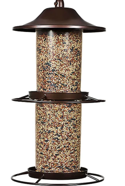 Panorama Wild Bird Feeder - Rustic Brown - Multiple Sizes - Image 2