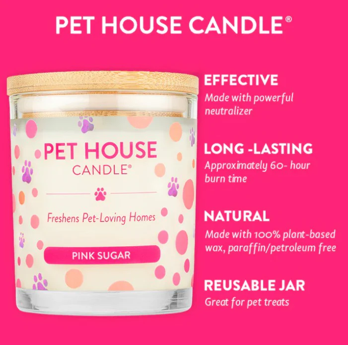 Pet House Candle, Pink Sugar 9oz - Image 4