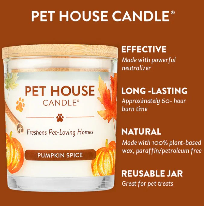 Pet House Candle, Pumpkin Spice 9oz - Image 4