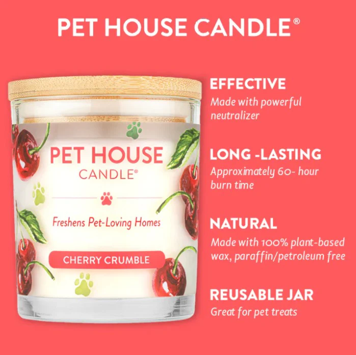 Pet House Candle, Cherry Crumble, 9oz - Image 4