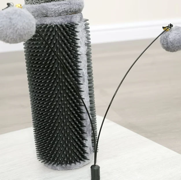 Urbane Grey Multi-Activity 24.5" Scratching Post - Image 5