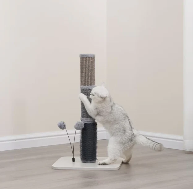 Urbane Grey Multi-Activity 24.5" Scratching Post - Image 6