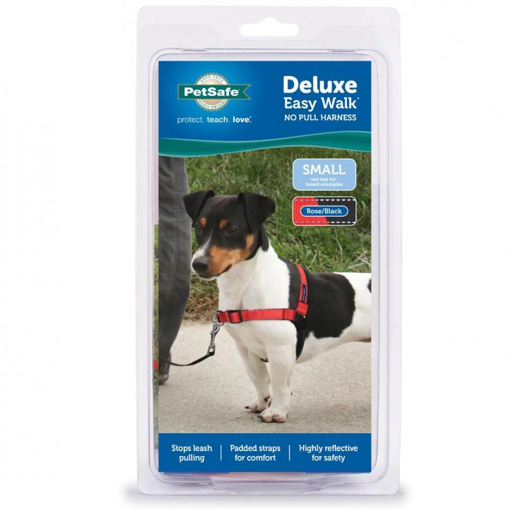 PetSafe Deluxe Easy Walk Rose Red & Black Dog Harness - Image 2