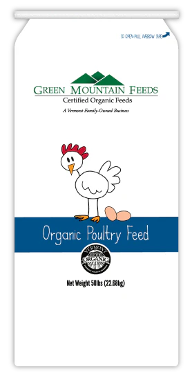 Poulin Grain Organic 16% Coarse Layer Poultry Feed