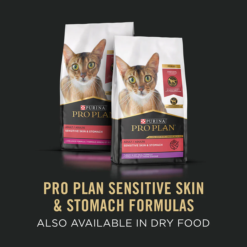 Purina Pro Plan Sensitive Skin & Stomach Duck Entree Grain Free Classic Wet Cat Food, 3OZ - Image 3