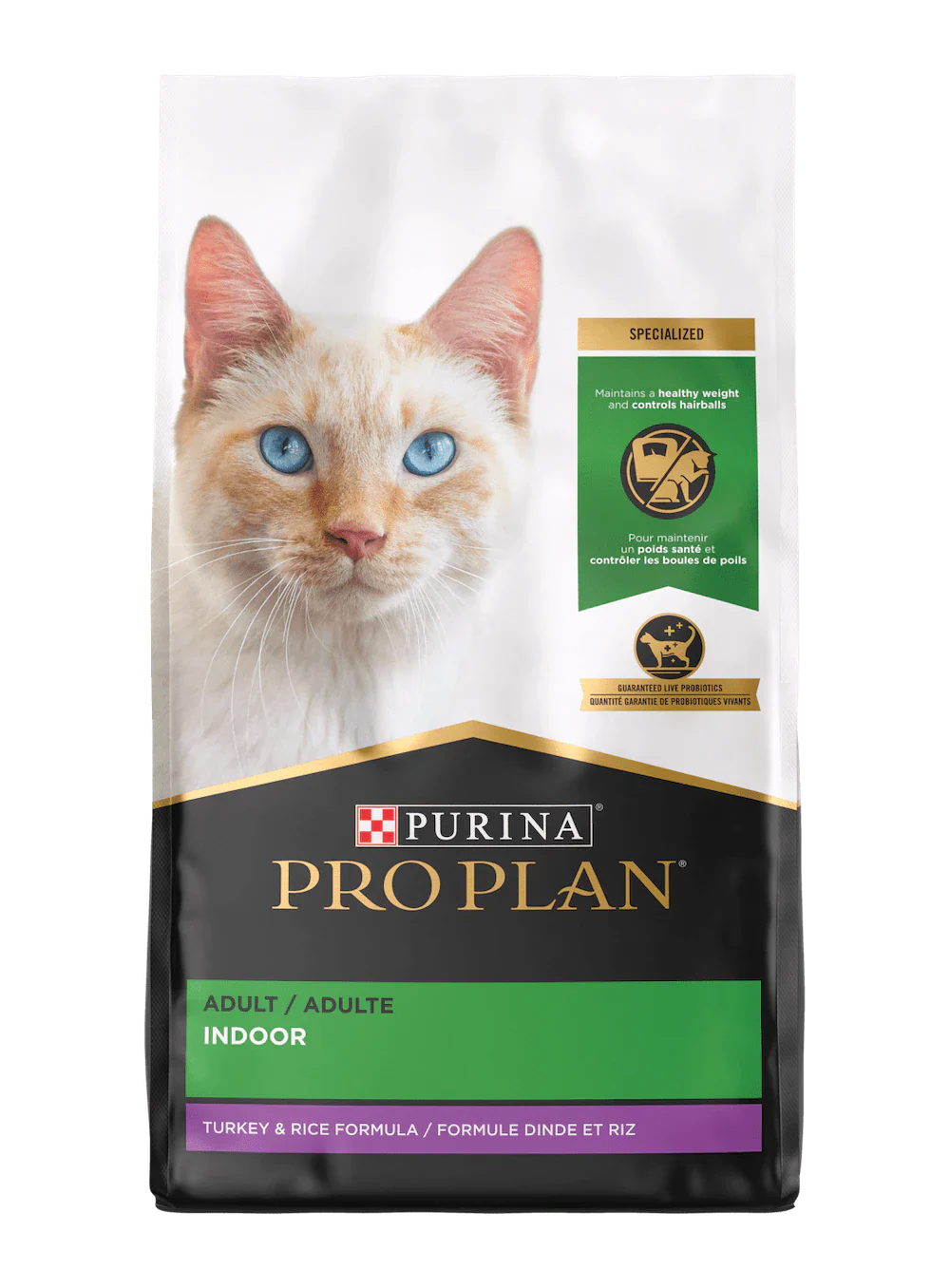 Purina Pro Plan Adult Indoor Turkey and Rice Formula Dry Cat Food