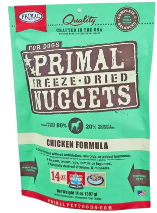 Primal Freeze-Dried Nuggets for Dogs, Chicken