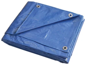 Tarp, Blue Polyethylene, 12"LX10"W, 5ml Thick
