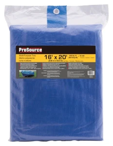 Tarp, Blue Polyethylene, 20"LX16"W, 5ml Thick - Image 2