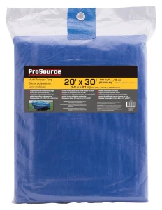 Tarp, Blue Polyethylene, 30"LX20"W, 5ml Thick - Image 2